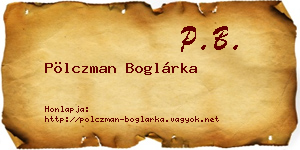 Pölczman Boglárka névjegykártya
