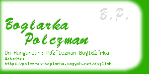 boglarka polczman business card